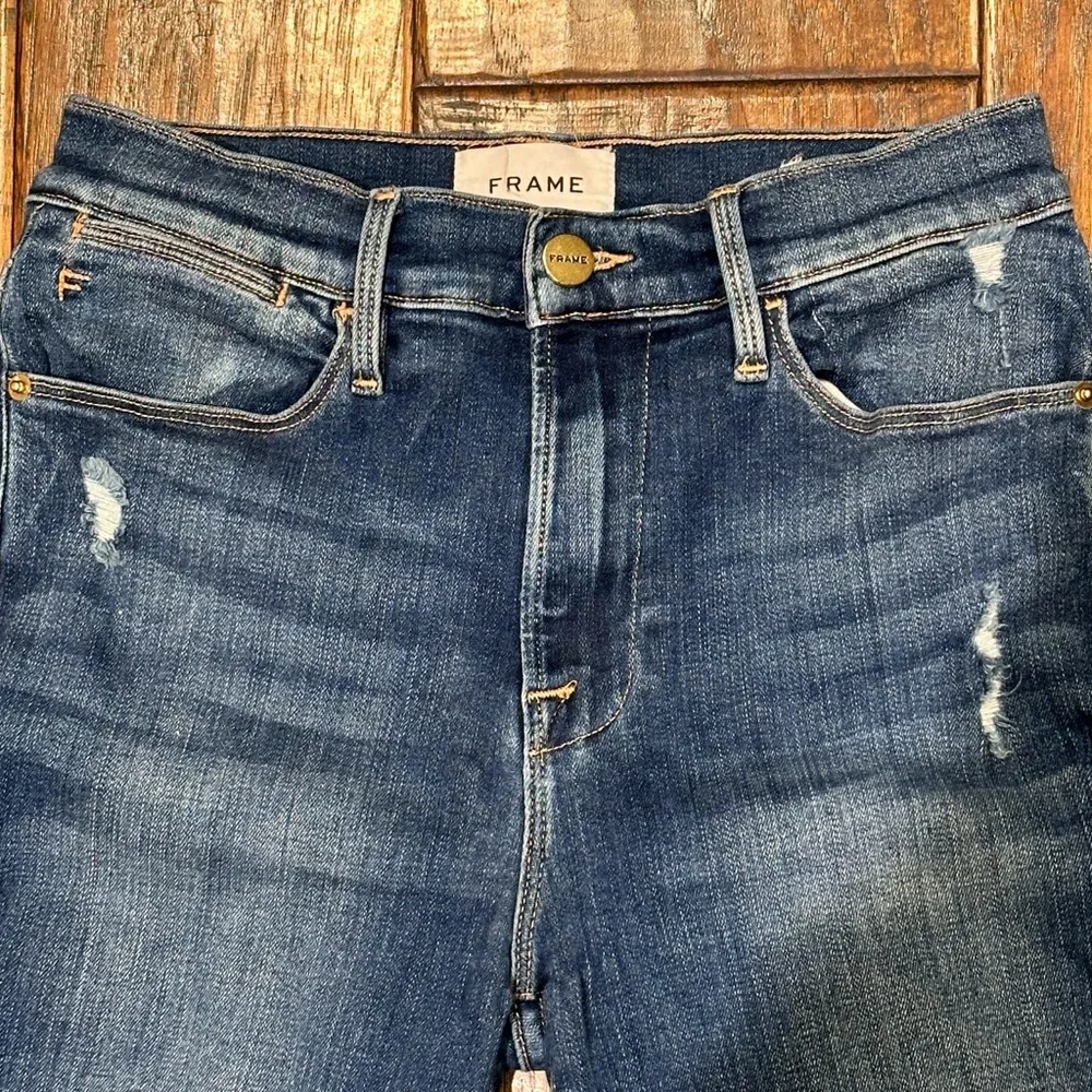 Frame High Rise Skinny Jeans - Picture 2 of 5